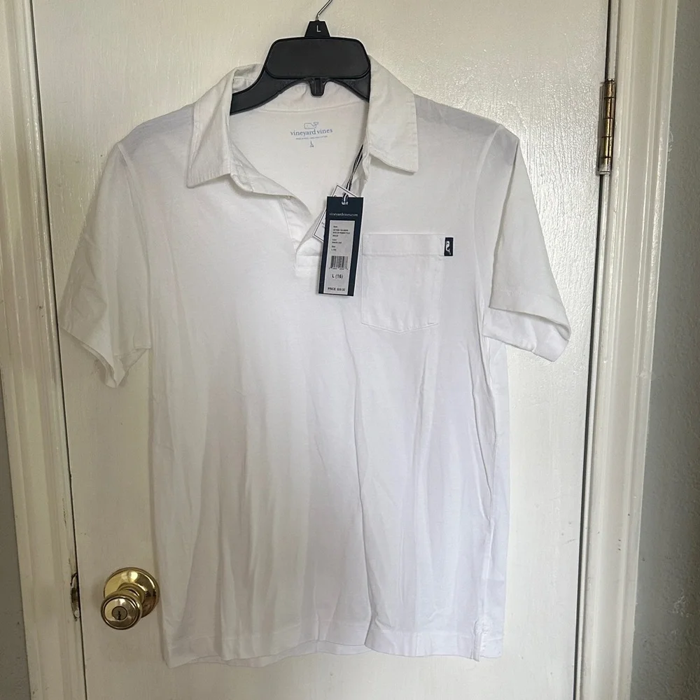 Vineyard Vines White Boys Polo Shirt